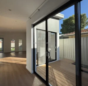 AS2047 Australian Exterior Patio Folding Door, 3-, 4-, or 6-Panel Sliding Stack Pocket Door with Flyscreen