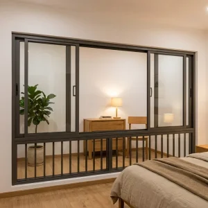 AS2047 Exterior Aluminum Alloy Sliding Window Broken Bridge Heat Insulation Soundproof Anti-Mosquito Energy Star
