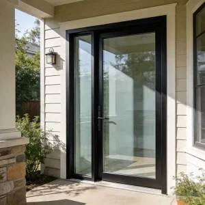 AS2047 NFRC Aluminum Double Swing Patio Entrance Door