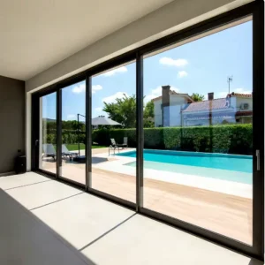 AS2047 Thermal Break Aluminum Alloy Sliding Door Energy Efficient Sound Insulation Foldable Eco-Friendly Modern Interior