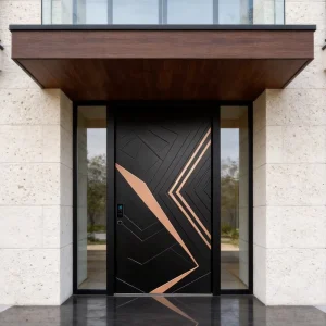 All-Aluminum Thermal-Break Swing Entry Door, Anti-Theft, Finished Surface, Villa Use