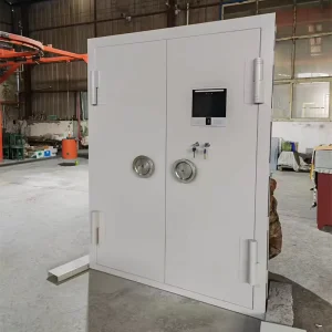 All-Steel Bank Vault Security Door, Fireproof Burglarproof Entrance Door with Security Lock