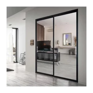Aluminium Double Tempered Glass Sliding Doors High Quality Energy Efficient Sliding Door