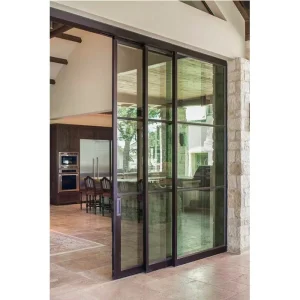 Aluminium Frame Exterior Glass Sliding Door