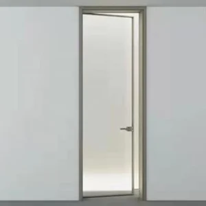 Aluminium Frame Glass Panel Invisible Sliding Interior Door, Soundproof