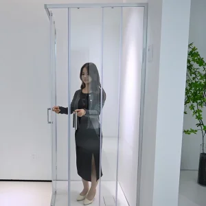 Aluminium Rectangle Square Bathroom Shower Cubicle with Frame Double Glass Sliding Door Professional 5 Year Warranty