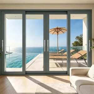 Aluminium Sliding Door 278mm Triple Track for Multi Panel Stacking