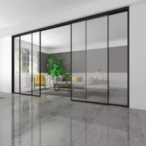 Aluminium Sliding Door Living Room Sliding Door Interior Aluminum Slim Narrow Frame Door for House