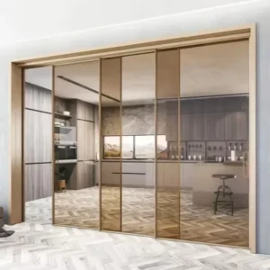Aluminium Sliding Door with Frames for Villa Houses, Windproof
