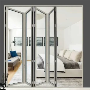Aluminum Alloy Accordion Folding Door Folding Patio Bifold Door