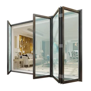 Aluminum Alloy Bi-Folding Patio Door for Apartment Entrance
