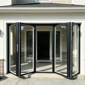 Aluminum Alloy Broken-Bridge Folding and Sliding Doors, Thermal Insulation, Anti-Theft, Home Balcony