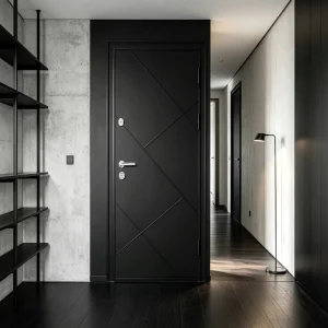 Aluminum Alloy Bulletproof Fire-Rated Anti-Theft Front Entry Door for Villa, Apartment, or Hotel