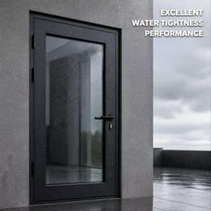 Aluminum Alloy Casement Door, Sound Insulating, Interior Building Use