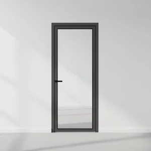 Aluminum Alloy Casement Swing Door with Single or Double Glass and Sound Insulation for Indoor or Exterior Use
