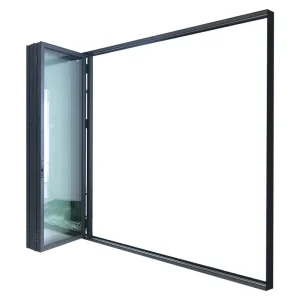 Aluminum Alloy Double-Glass Patio Swing Folding Sliding Door, Windproof, Finished
