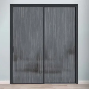 Aluminum Alloy Double Glazing Glass Sliding Doors with Minimalist Design for Interior Kitchen Bathroom