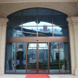Aluminum Alloy Electric Sliding Door for Commercial Use in Apartments, Hotels and Malls