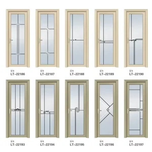 Aluminum Alloy Frame Bathroom Swing Door