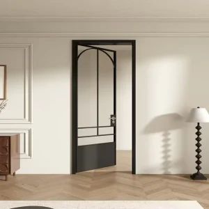Aluminum Alloy French-Style Swing Door with Waterproof Soundproof Design for Hotel Villa