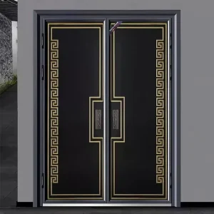 Aluminum Alloy Front Swing Door with Bulletproof Finish for Interior Commercial Use