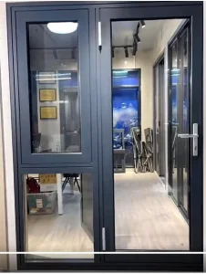 Aluminum Alloy Glass Swing Door With Postmodern Design, Thermal Insulation, Fire Prevention, and Bulletproof Features for Garden Use
