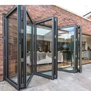 Aluminum Alloy Horizontal Folding Door Suitable for Positions That Require Partition Insulation and Wind protection