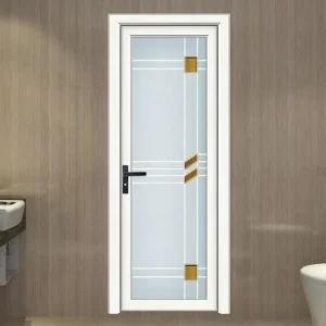 Aluminum Alloy Interior Casement Door Toilet Room Swing Glass Doors