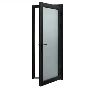 Aluminum Alloy Narrow-Frame Double-Glass Swing Door for Kitchen, Bathroom, and Villa Back Door