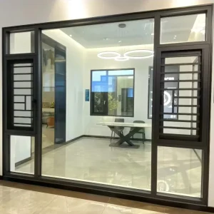 Aluminum Alloy Narrow-Frame Sliding Windows and Doors with Stainless Steel Screen, Kitchen