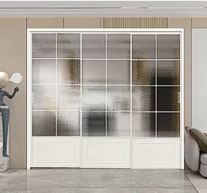 Aluminum Alloy Sliding Door, Left/Right Opening, Kitchen, Living Room, Apartment, Hotel, Bathroom, Customizable