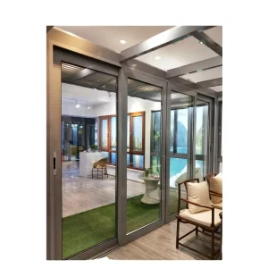 Aluminum Alloy Sliding Door with Double Glazing and Thermal Break