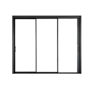 Aluminum Alloy Sliding Door with Tempered Glass for Kitchen, Living Room, Bedroom, and Bathroom Partition
