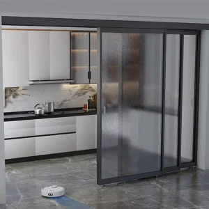 Aluminum Alloy Sliding Glass Door Customized Color Extremely Narrow Frame for Home