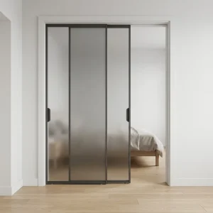 Aluminum Alloy Sliding Partition Doors Minimalist for Interior Decoration Very Narrow Frame for Living Room Kitchen Balcony