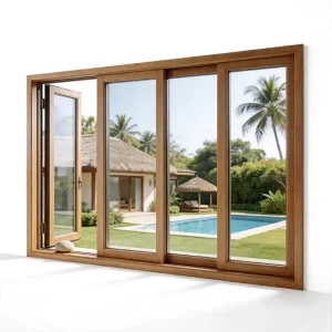 Aluminum Alloy Sliding Window with Heat Insulation, Soundproofing, and Double Glazing
