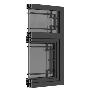 Aluminum Alloy Soundproof Swing Window and Door with Low-E Glass for Bedroom