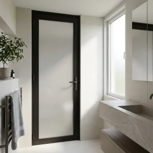 Aluminum Alloy Swing Door for Sunroom Conservatory with High-Transparency Tempered Glass Casement Door Factory Direct