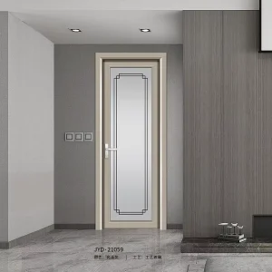 Aluminum Alloy Tempered Glass Soundproof Swing Door for Living Room