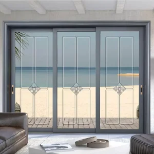 Aluminum Alloy Tempered Glass Thermally Broken Soundproof Sliding Partition Door