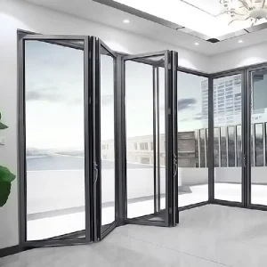 Aluminum Alloy Thermally Broken Folding Door, Sliding Door, or Folding Window, 1.6 mm and 2.0 mm Wall Thickness