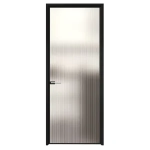 Aluminum Alloy Toilet Changhong Glass Swing Door Bathroom Glass Door