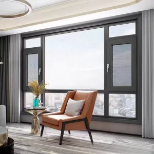 Aluminum Alloy Windproof Swing Louver Casement Windows and Doors for Villa