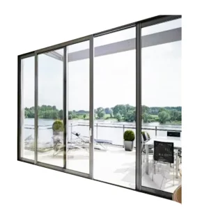 Aluminum Black Glass Sliding Door Quadrant Shower Enclosure