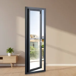 Aluminum Casement Door Double Glass High Quality Swing Door