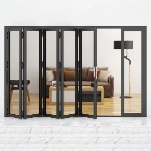 Aluminum Double Glass Entry Door for Exterior Use