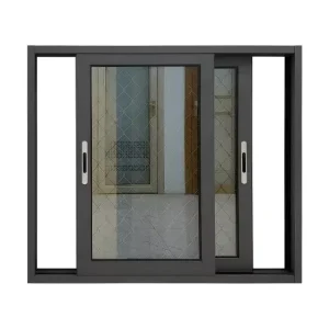 Aluminum Double-Glazed Commercial Vertical Sliding Window for Resort