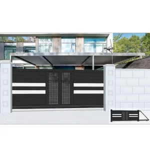 Aluminum Double-Glazed Entry Door, Energy Efficient, for Villa or Apartment Entrance