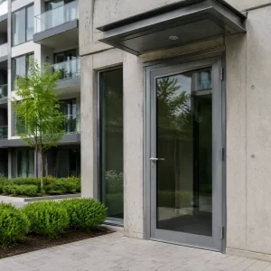 Aluminum Double Swing Security Screen Door with Built-in Mesh for Front Entrance