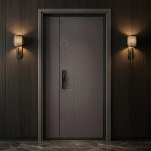 Aluminum Exterior Double Glass Swing Entry Door